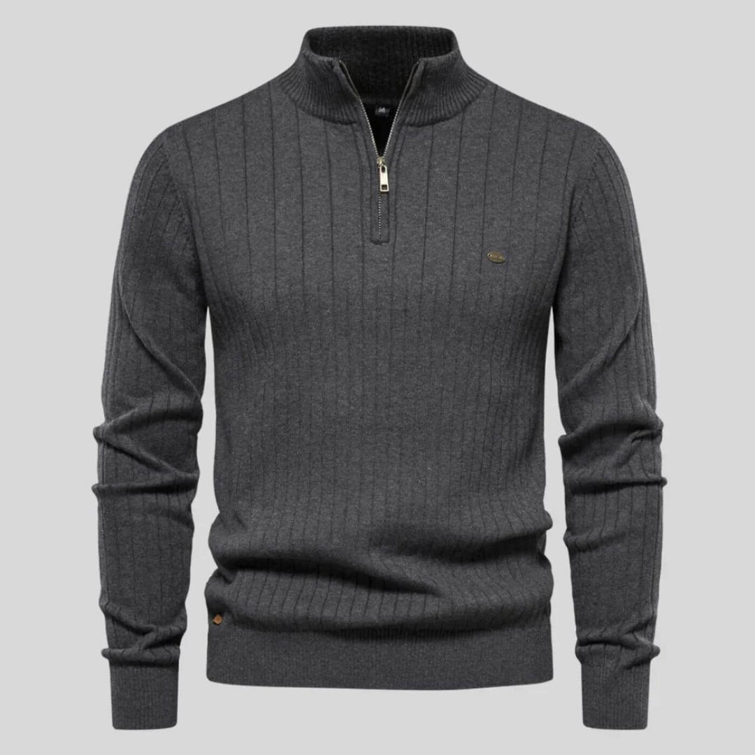 Nico | Herren Half-Zip Strickpullover
