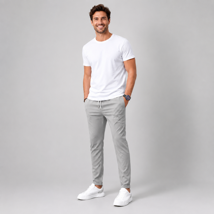 Nico | Men's Slim-Fit Pants with Drawstring