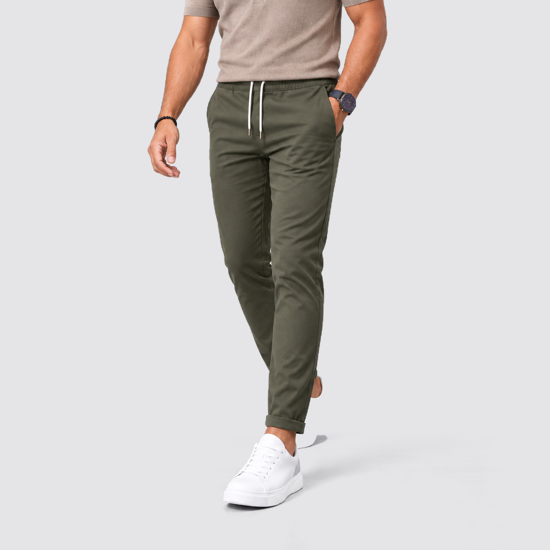 Nico | Men's Slim-Fit Pants with Drawstring