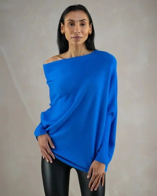 Nina | Pull oversize asymétrique pour femme