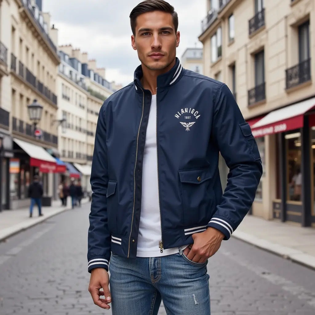Noah | Herren Bomberjacke mit Reissverschluss