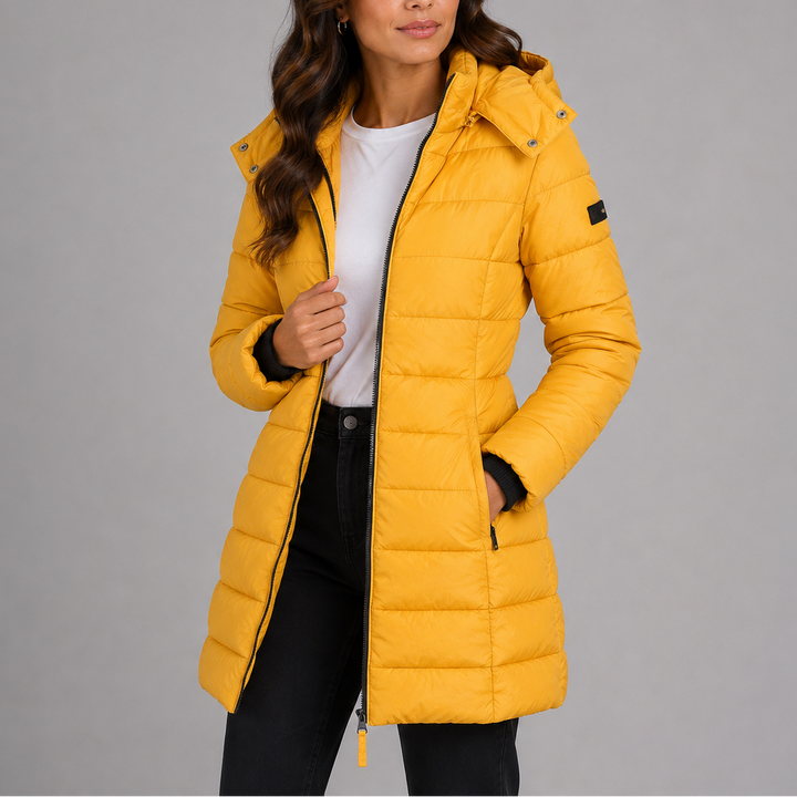 Noemi | Damen Gesteppte Pufferjacke mit Kapuze