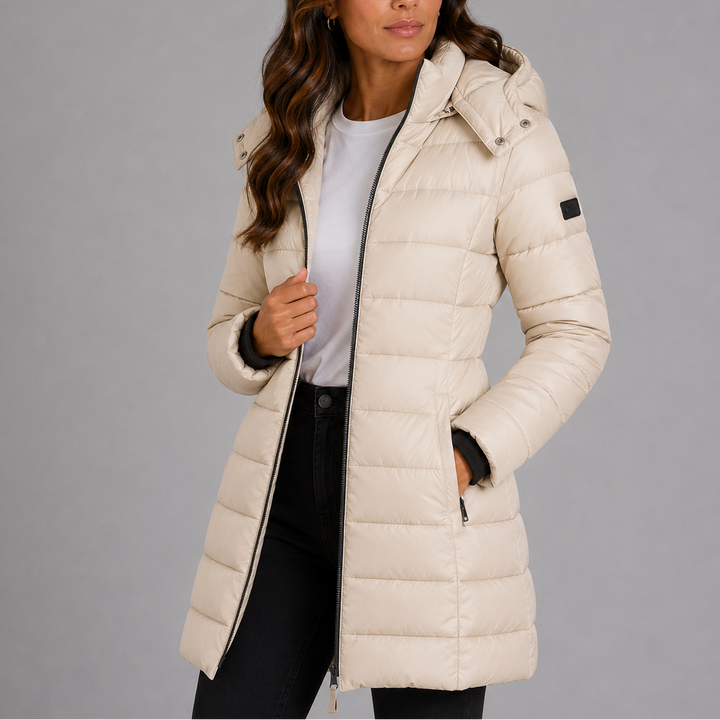 Noemi | Damen Gesteppte Pufferjacke mit Kapuze