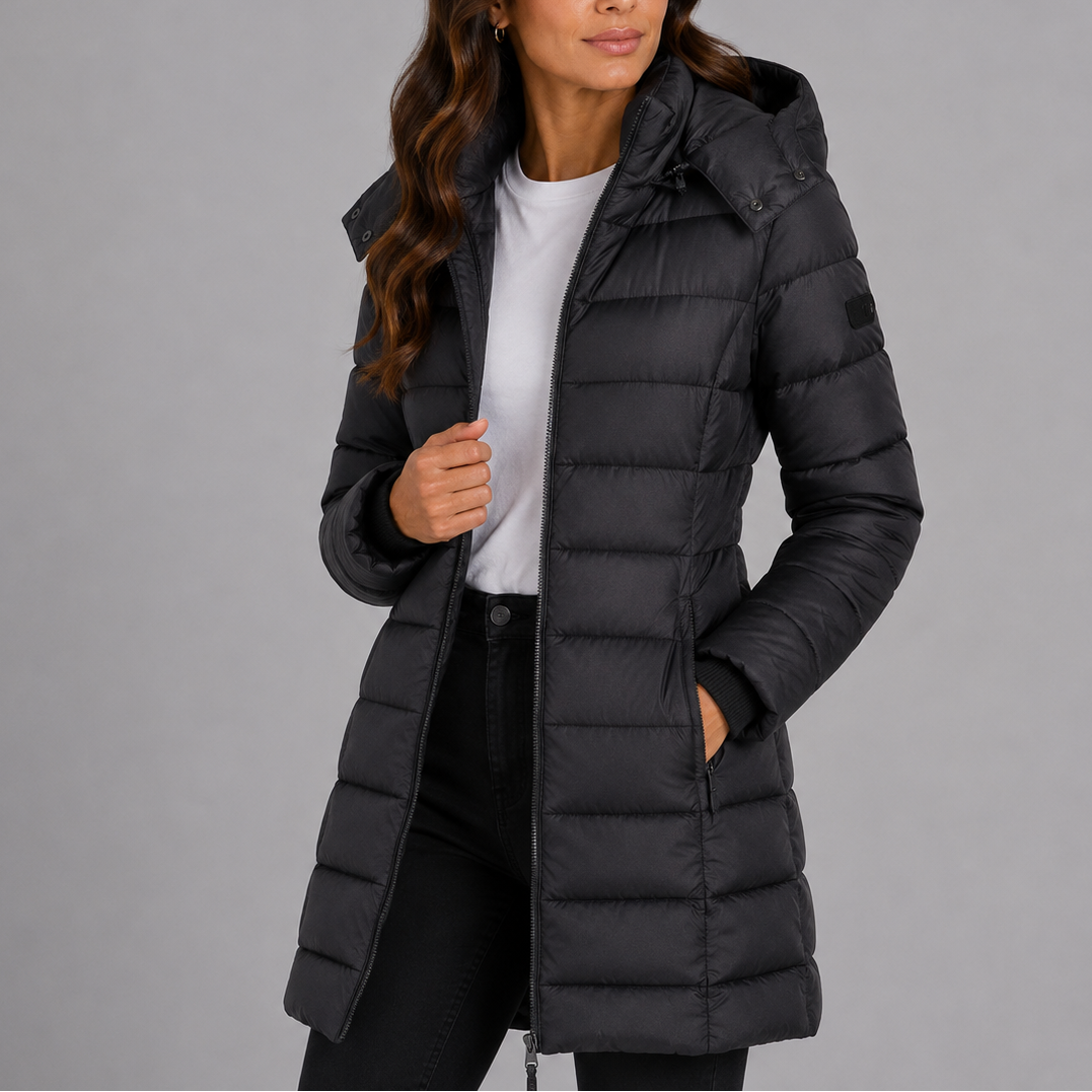 Noemi | Damen Gesteppte Pufferjacke mit Kapuze