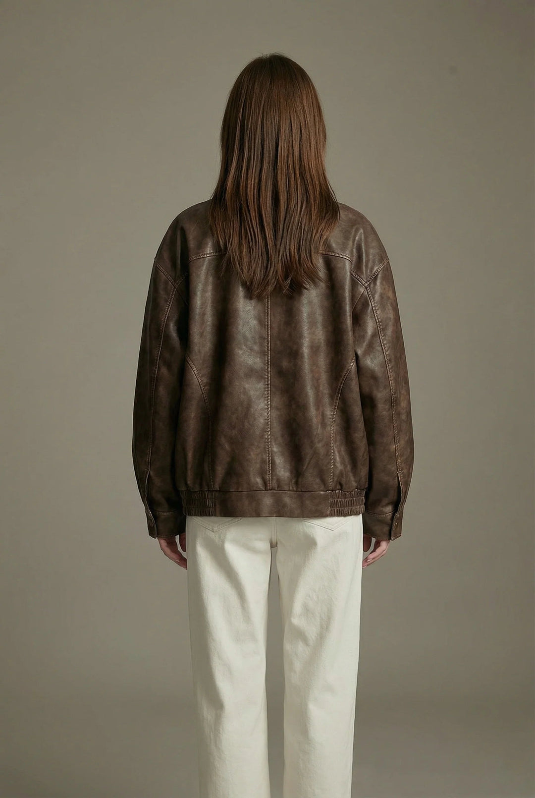 Nora | Women's oversized leather jacket