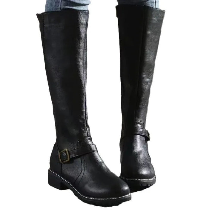 Romy | Bottes pour femme montant jusqu'aux genoux avec talon carré