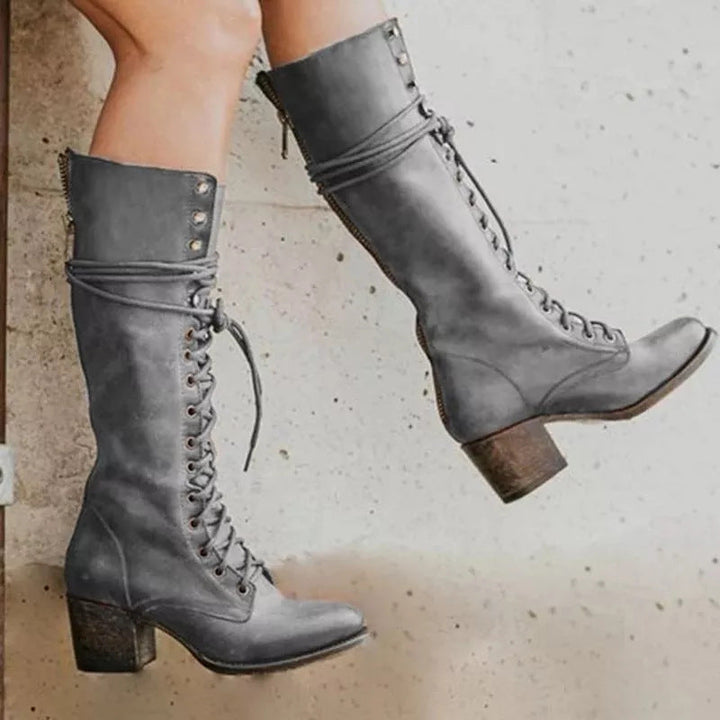 Ronja | Bottes en cuir pour femme à lacets