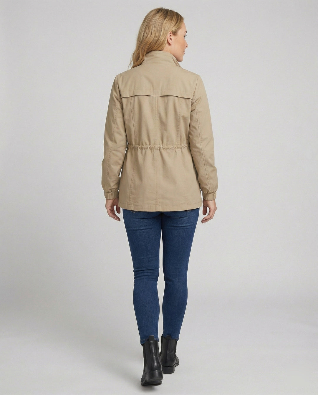 Sarah | Damen Utility Jacke mit Kordelzug