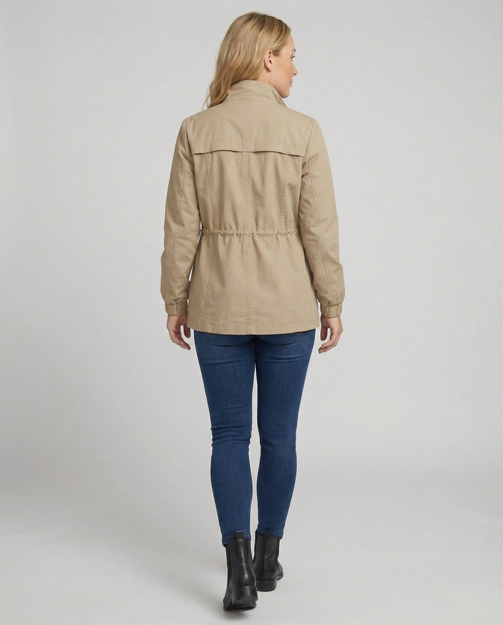 Sarah | Damen Utility Jacke mit Kordelzug