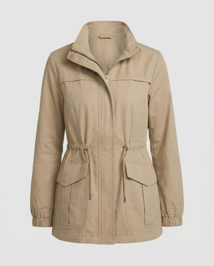 Sarah | Damen Utility Jacke mit Kordelzug