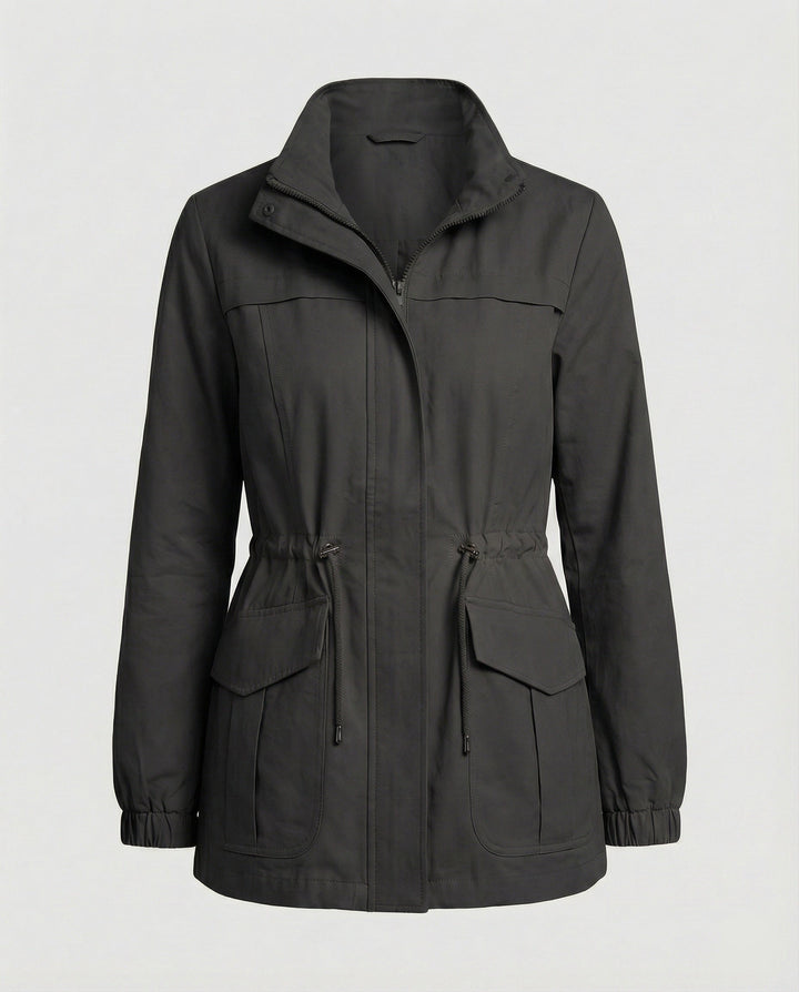 Sarah | Damen Utility Jacke mit Kordelzug