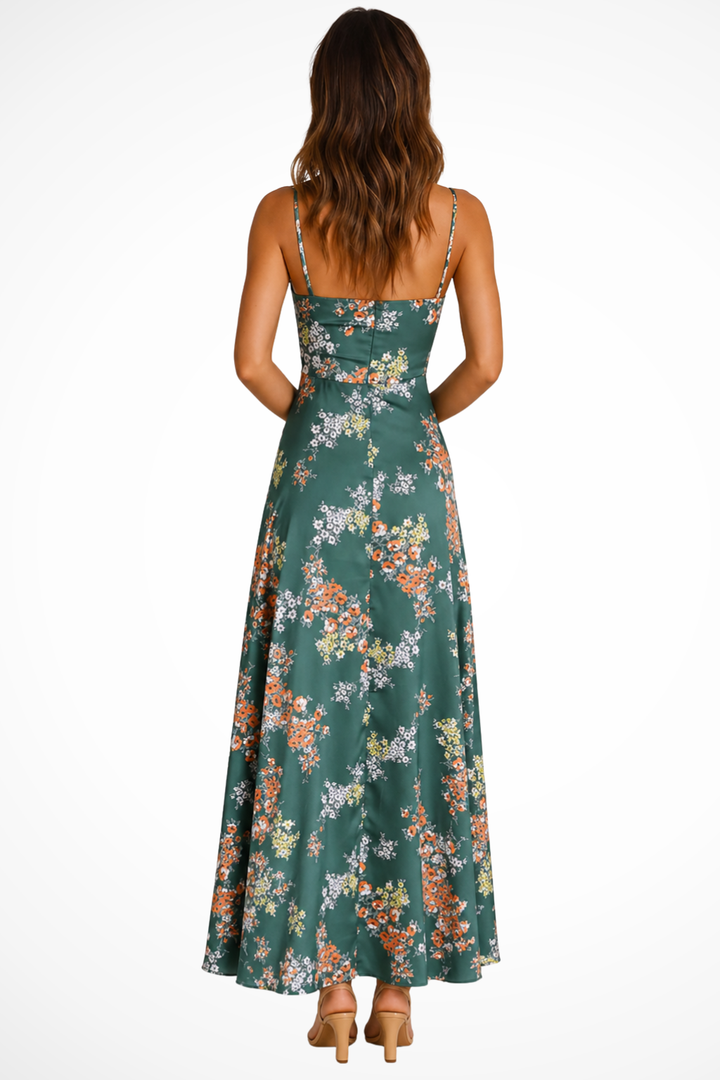 Selina | Damen Geblümtes Maxikleid