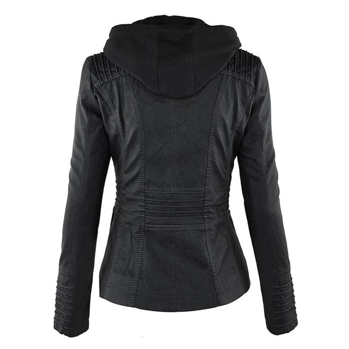 Selina | Damen Kunstleder Bikerjacke