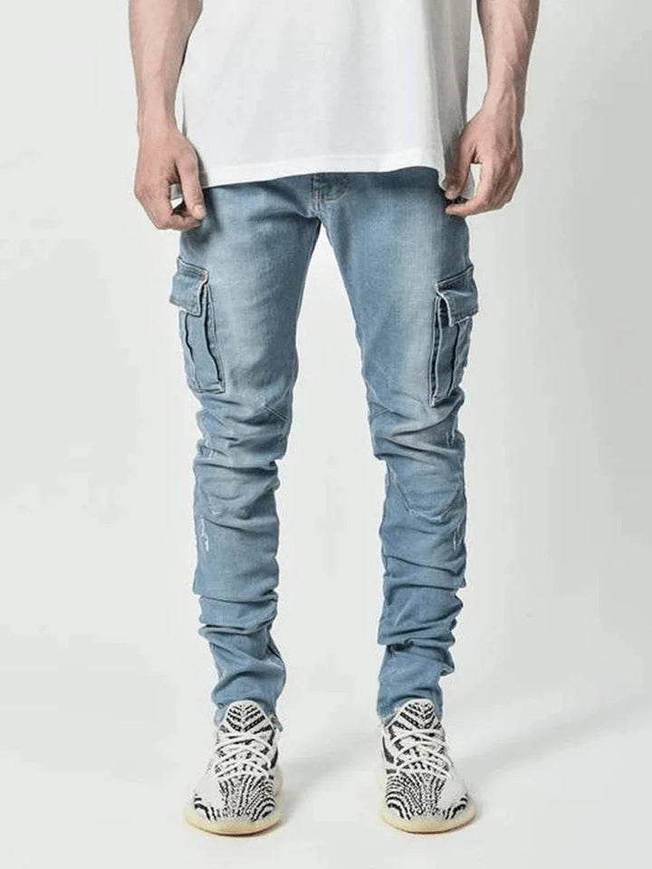 Severin | Men's Stretch Denim Cargo Pants