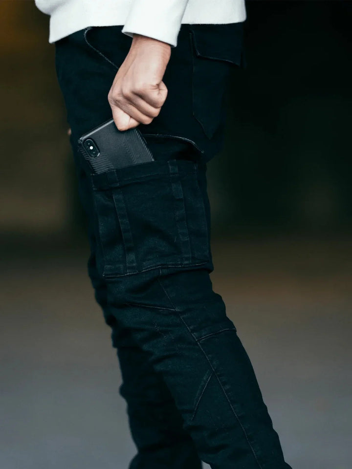 Severin | Men's Stretch Denim Cargo Pants
