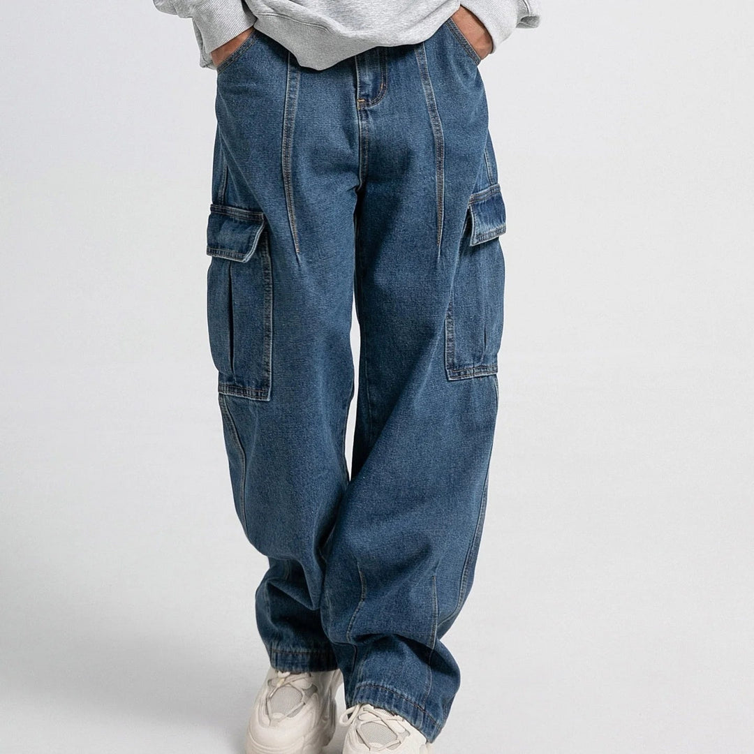 Simon | Jean cargo loose fit pour homme