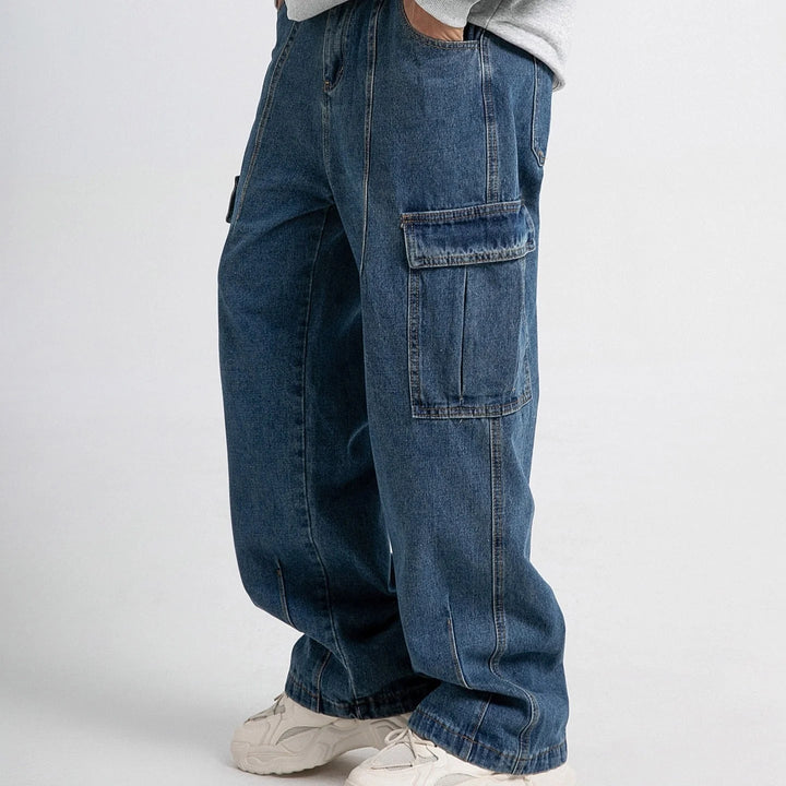 Simon | Jean cargo loose fit pour homme
