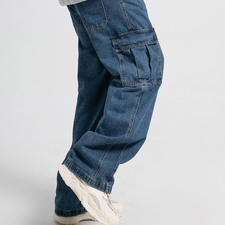 Simon | Jean cargo loose fit pour homme