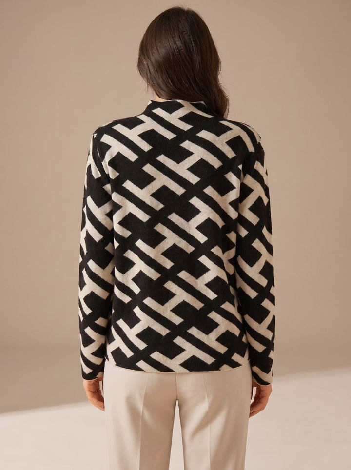 Sophie | Damen Rollkragenpullover mit Muster