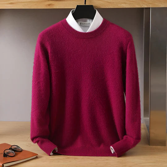 Stefan | Pull en maille à col rond pour homme
