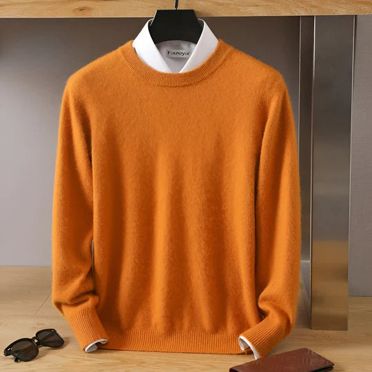 Stefan | Pull en maille à col rond pour homme
