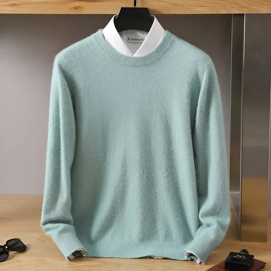 Stefan | Pull en maille à col rond pour homme