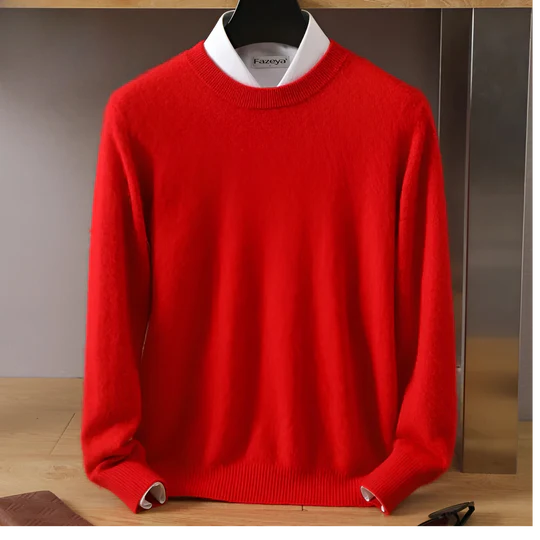 Stefan | Pull en maille à col rond pour homme