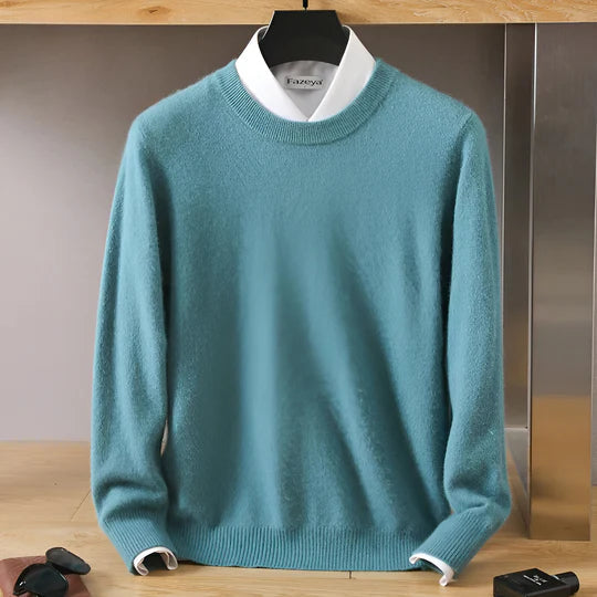 Stefan | Pull en maille à col rond pour homme