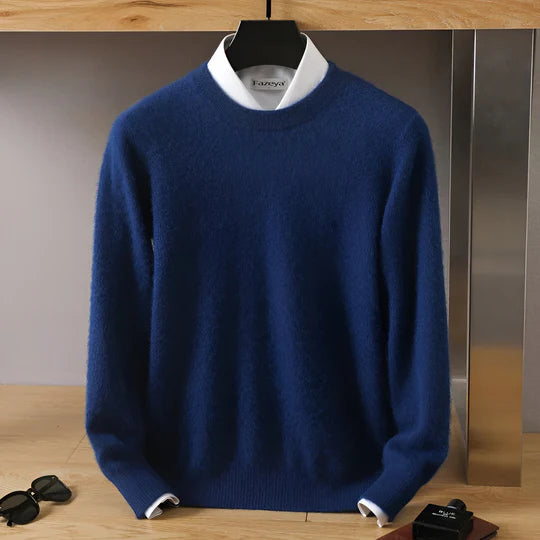 Stefan | Pull en maille à col rond pour homme