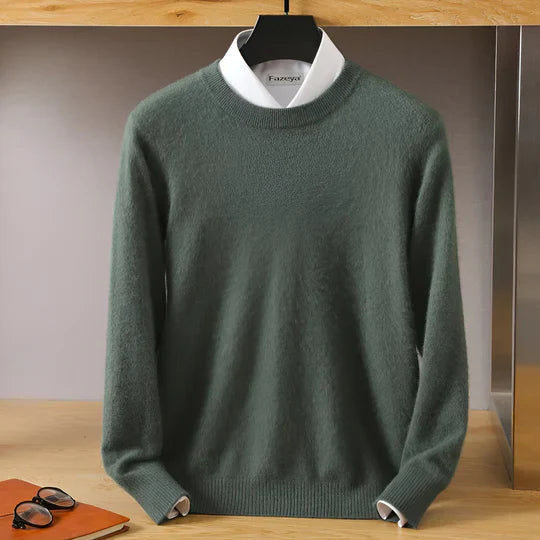Stefan | Pull en maille à col rond pour homme