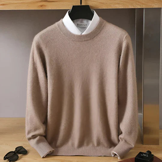 Stefan | Pull en maille à col rond pour homme