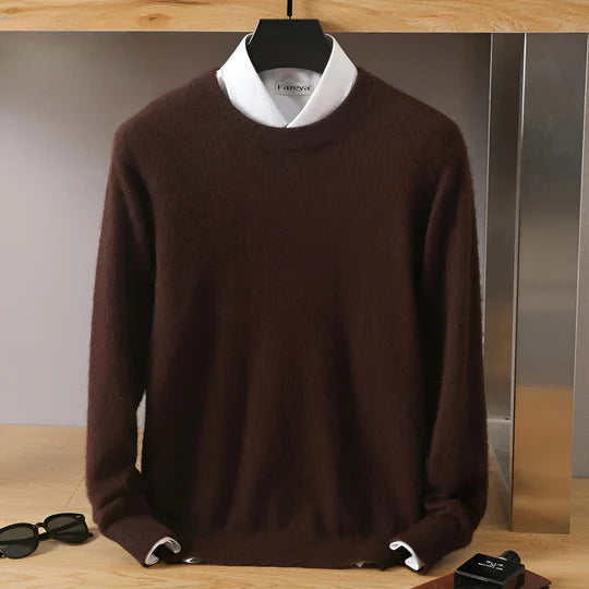 Stefan | Pull en maille à col rond pour homme