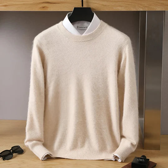 Stefan | Pull en maille à col rond pour homme