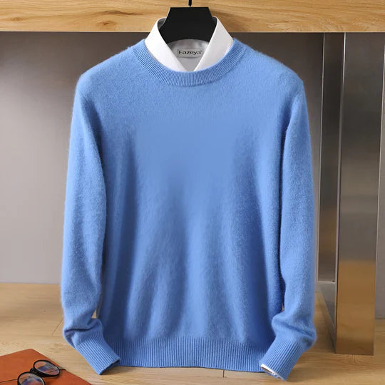 Stefan | Pull en maille à col rond pour homme
