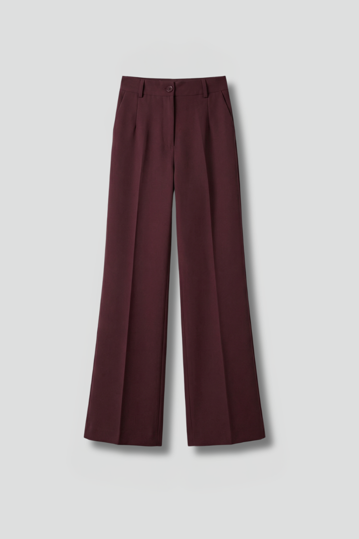 Valentina | Pantalon droit taille haute pour femme