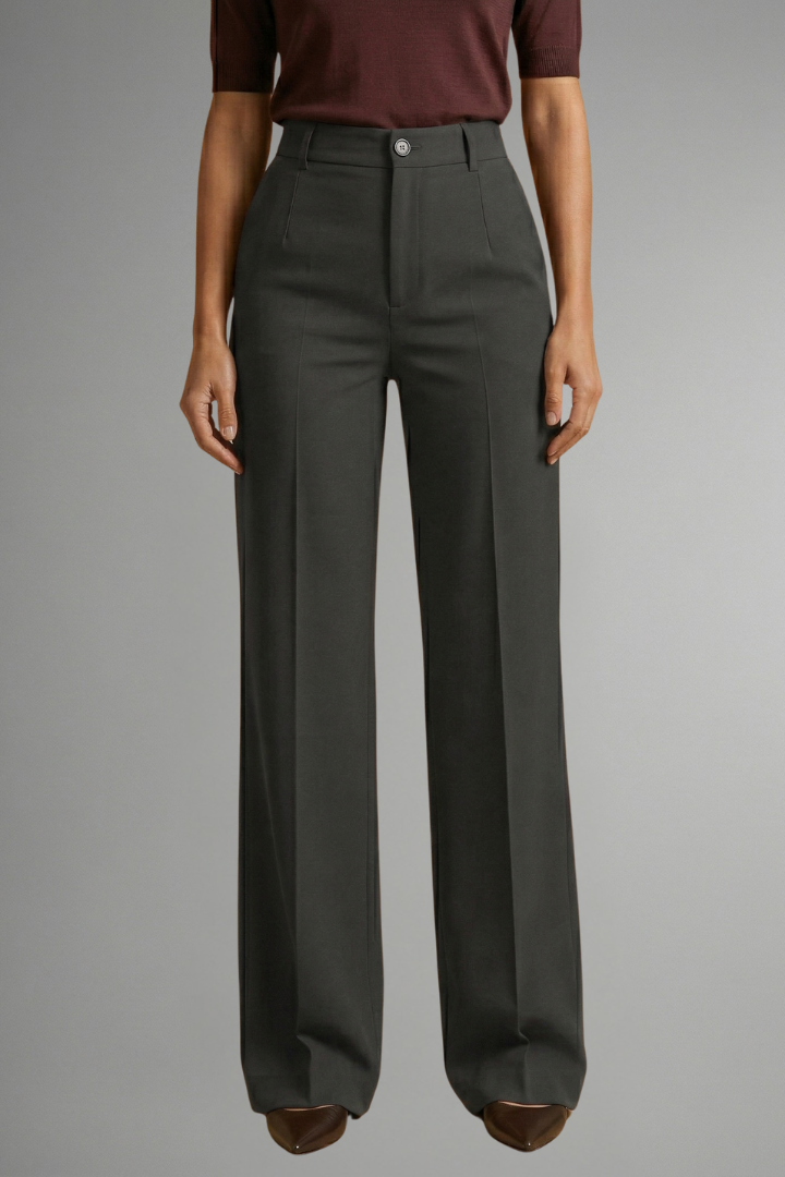 Valentina | Pantalon droit taille haute pour femme