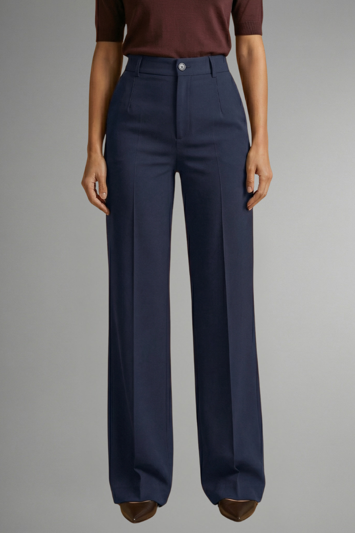 Valentina | Pantalon droit taille haute pour femme
