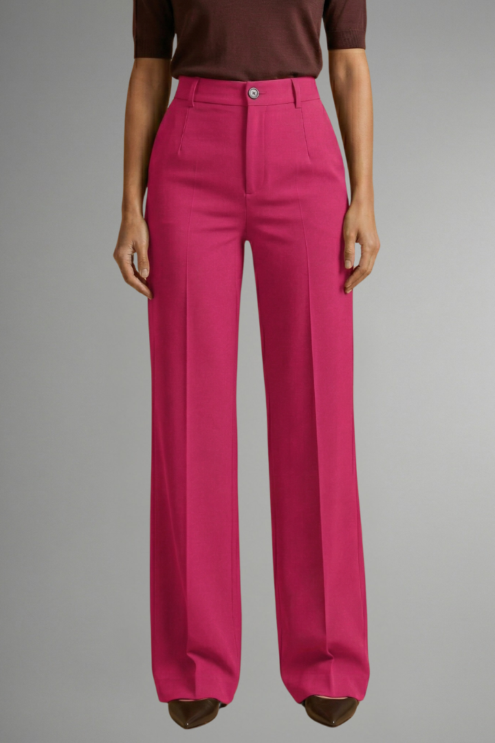 Valentina | Pantalon droit taille haute pour femme
