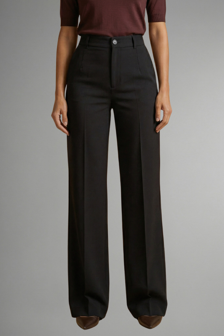 Valentina | Pantalon droit taille haute pour femme