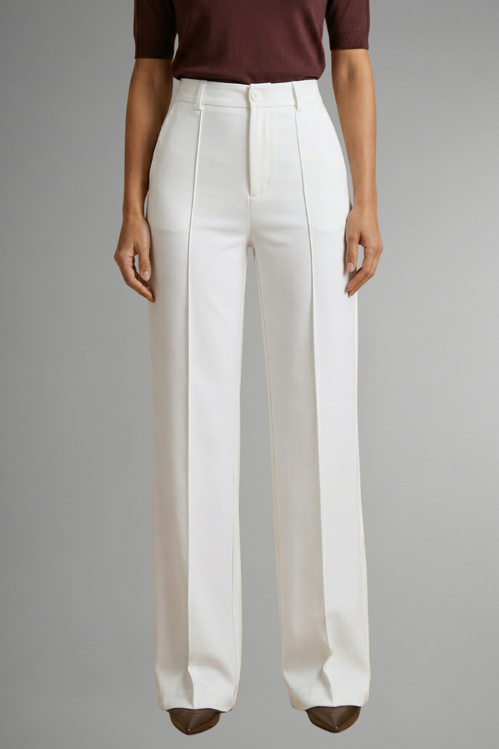 Valentina | Pantalon droit taille haute pour femme