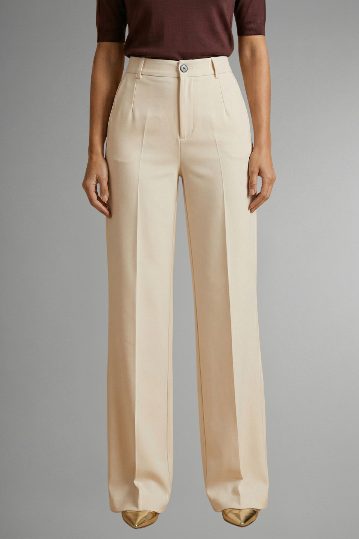 Valentina | Pantalon droit taille haute pour femme