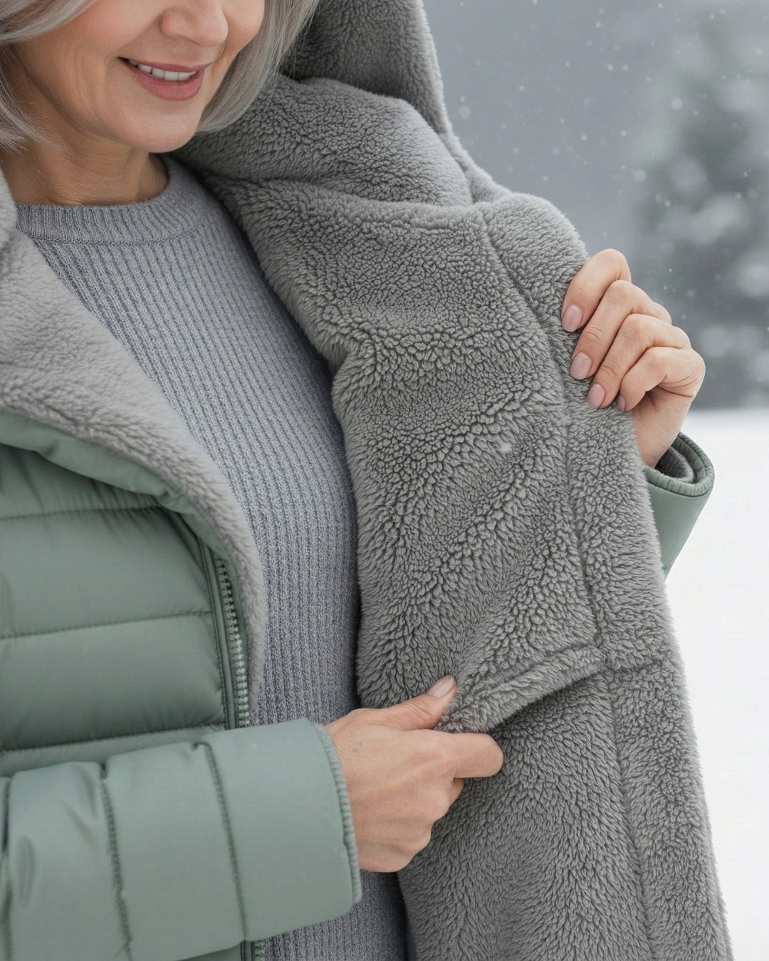 Verena | Damen Steppmantel mit Kapuze