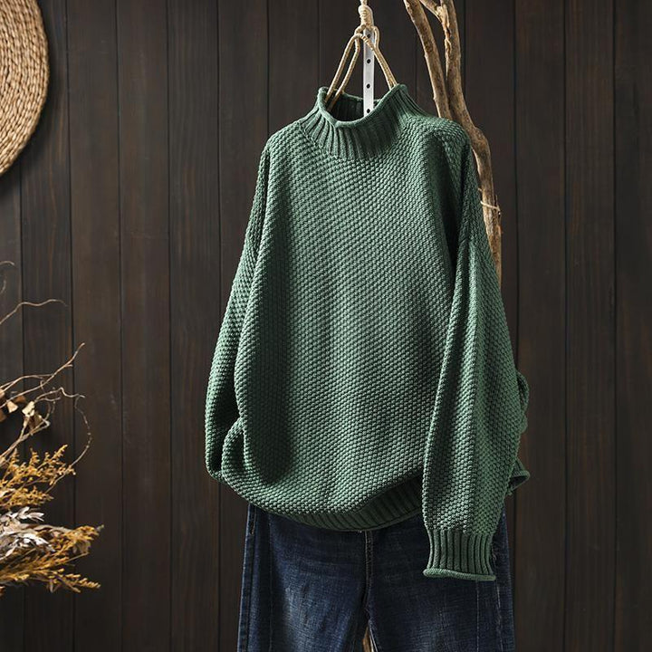 Vivienne | Pull en grosse maille à col roulé pour femme