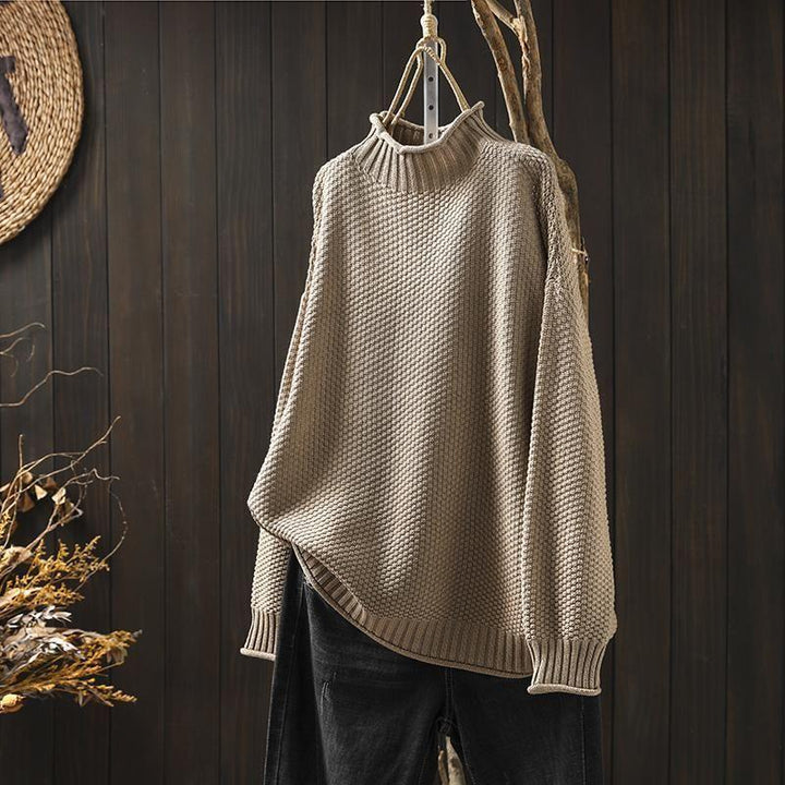 Vivienne | Pull en grosse maille à col roulé pour femme