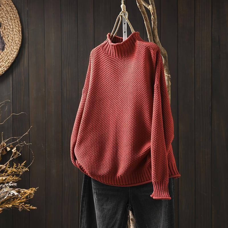 Vivienne | Pull en grosse maille à col roulé pour femme