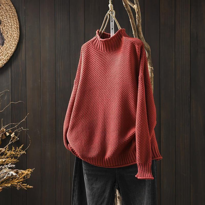 Vivienne | Pull en grosse maille à col roulé pour femme