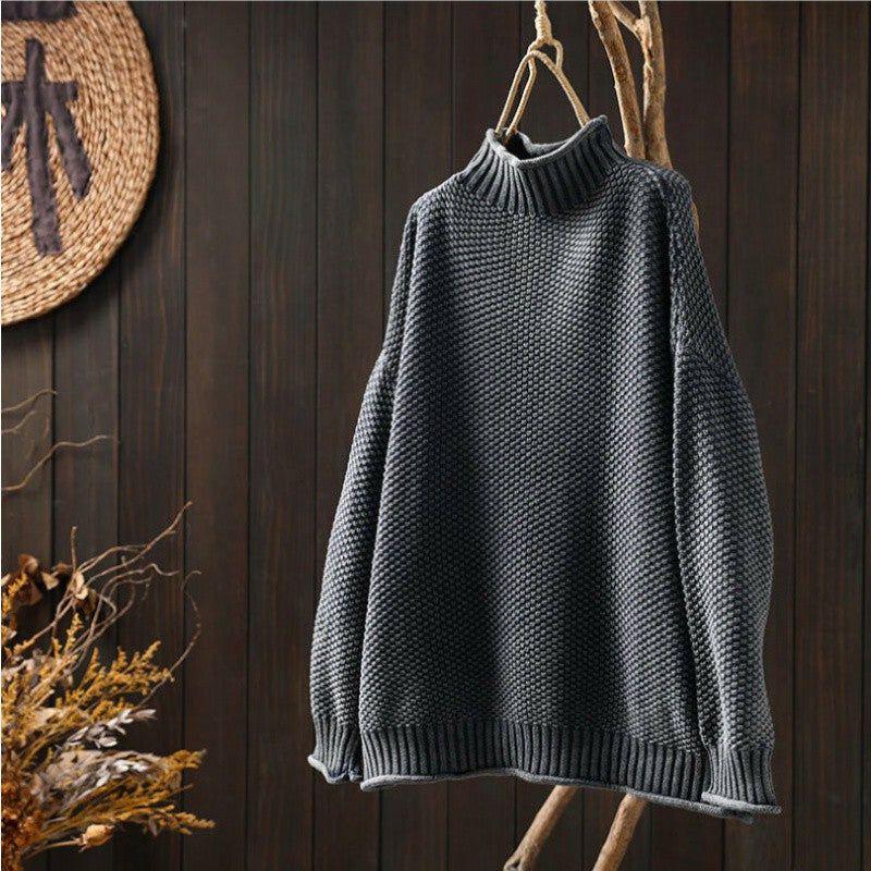 Vivienne | Pull en grosse maille à col roulé pour femme