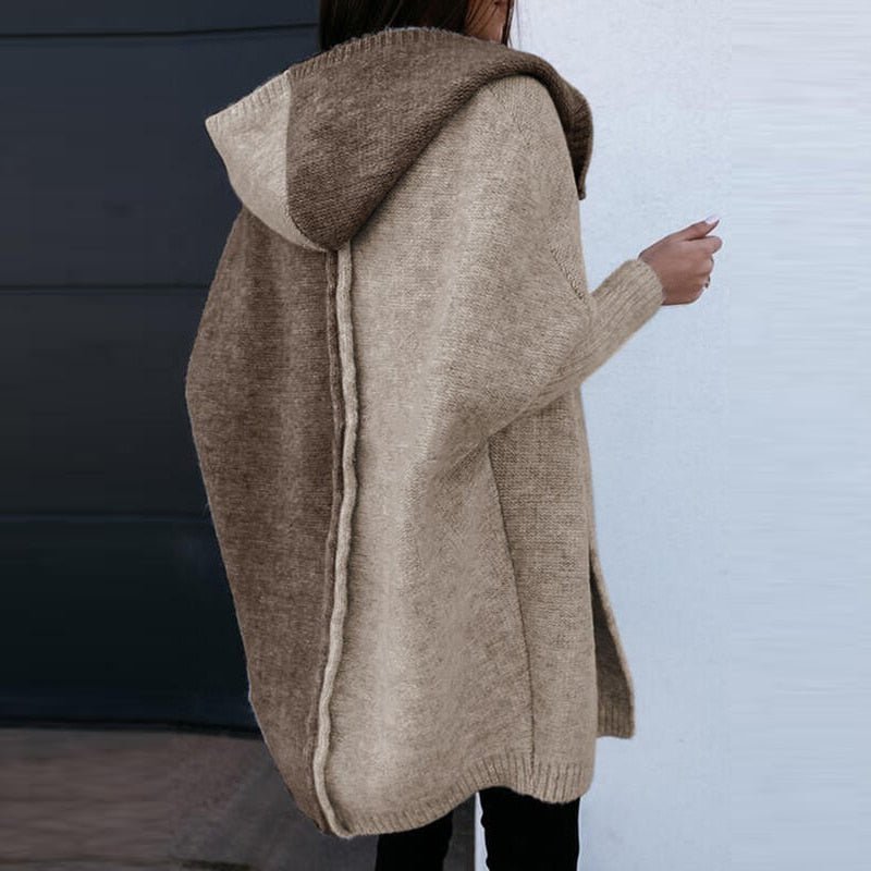 Zoe | Women's patchwork cardigan with hood